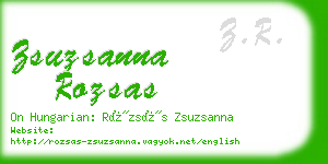 zsuzsanna rozsas business card